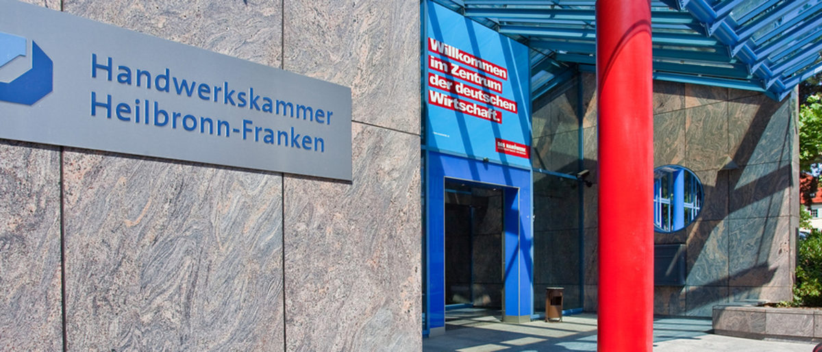 Handwerkskammer-Heilbronn-Franken Haupteingang der Handwerkskammer-Heilbronn-Franken