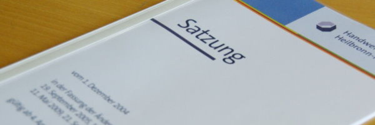 Satzung, Handwerkskammer Heilbronn-Franken, Rechtsgrundlagen