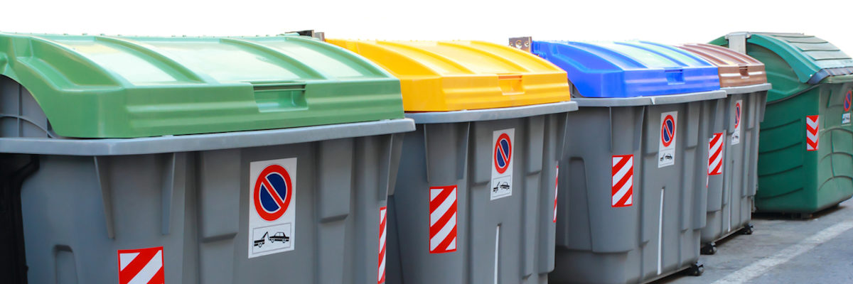 Müllcontainer, Mülltrennung, Recycling, Abfallentsorgung, Gewerbeabfallverordnung