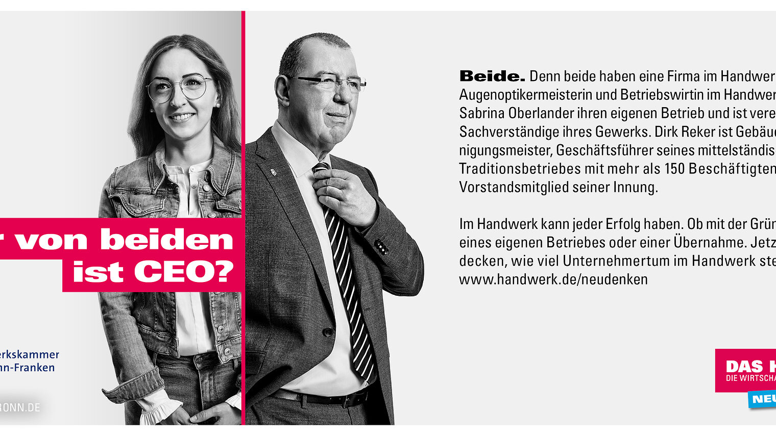 Neue Kampagne 2Handwerk neu denken"