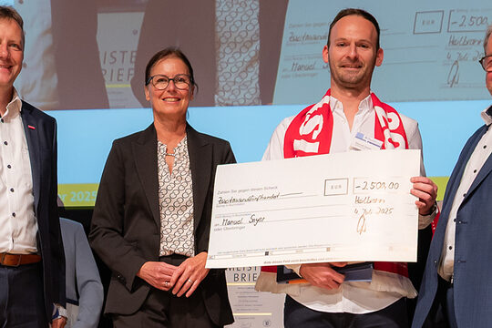 Manuel Sayer ist der jahrgangsbeste Jungmeister und erhielt den Meisterpreis 2025.