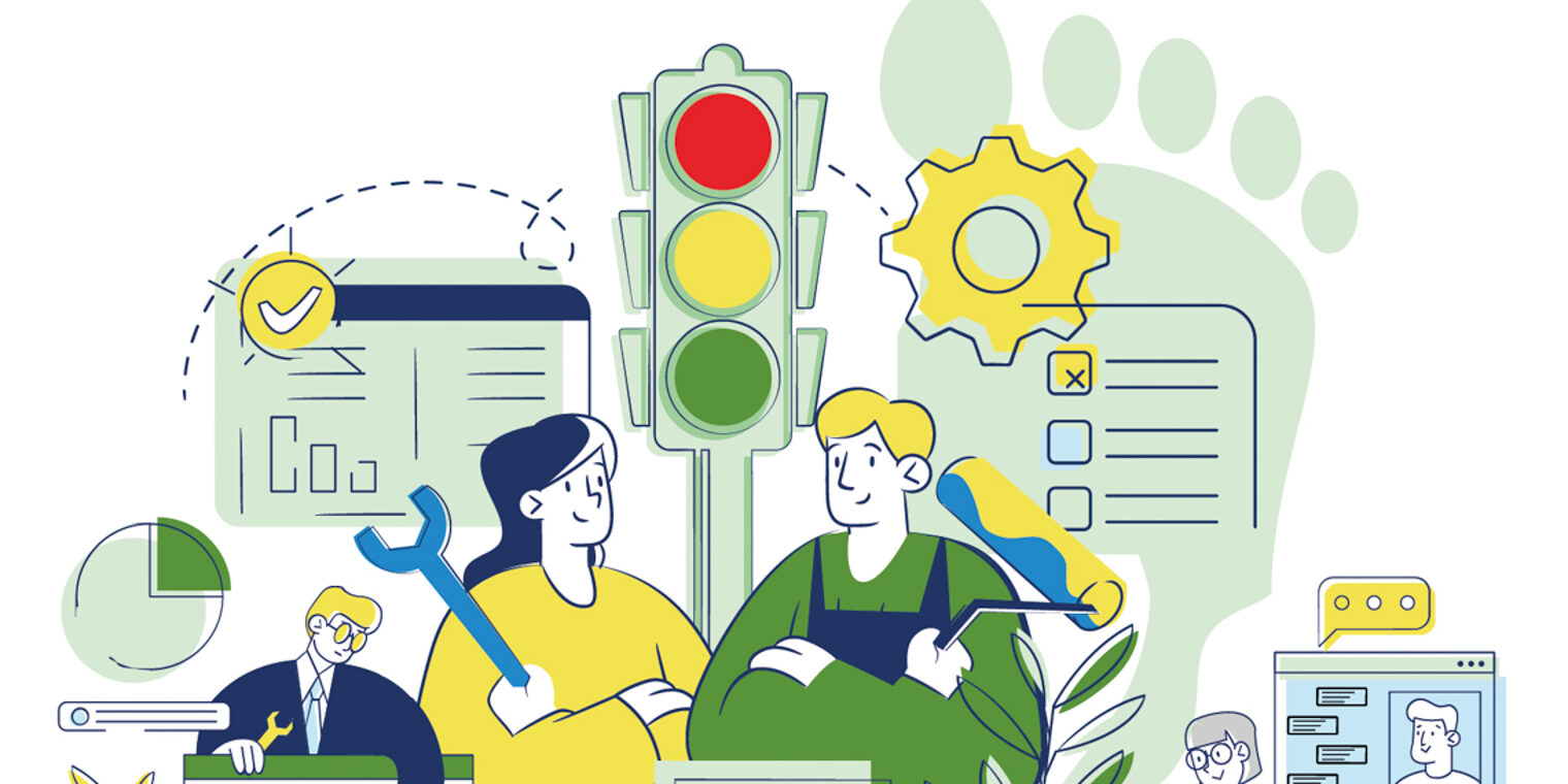 Illustration zur Klima-Ampel