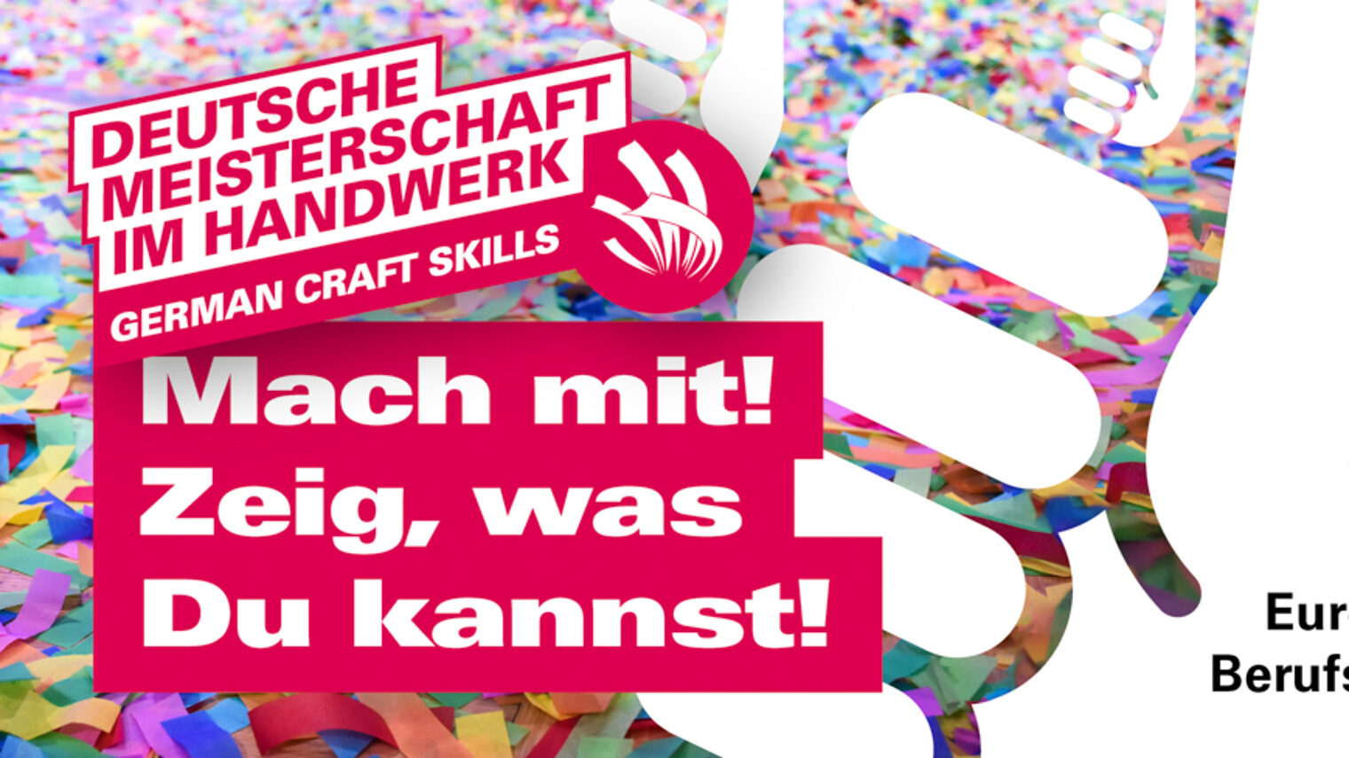 Bei der Deutschen Meisterschaft im Handwerk können junge Handwerker zeigen, was sie können. Deutsche Meisterschaft im Handwerk: Mach mit! Zeig, was du kannst!